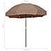 Ombrellone Da Giardino Con Palo In Acciaio 300 Cm Tortora - Foto miniatura 5