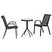 Set Bistro da Giardino 3 pcs Grigio Acciaio - Foto miniatura 1