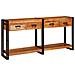 Tavoli consolle 2 pcs Marrone Legno Di Acacia Massello - Foto miniatura 1