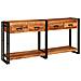 Tavoli consolle 2 pcs Marrone Legno Di Acacia Massello - Foto miniatura 2