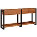 Tavoli consolle 2 pcs Marrone Legno Di Acacia Massello - Foto miniatura 6