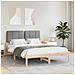 Letto con Testiera Rivestita Grigio chiaro 150 x 200 cm - Foto miniatura 2