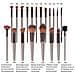 Set Di 20 Pennelli Trucco Con Ciotola Di Pulizia, 8 Piumini E 4 Spugnette - Kit Completo Di Strumenti Cosmetici - Foto miniatura 4