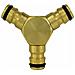 Raccordo A Y In Ottone Per Tubo Irrigazione A 3 Vie - Foto miniatura 1