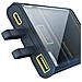 Powerbank 10000 Mah Con Cavo Usb-c Lightning Super Charge Pd 20 W E Qc 22,5 W, Nero Trasparente - Foto miniatura 4
