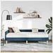 Struttura Letto Angolare con Materasso 2 pcs Blu Tessuto - Foto miniatura 3