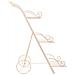 Carrello A 3 Ripiani Per Pentole In Ferro Battuto Bianco 40x34x76 - Foto miniatura 5