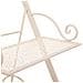 Carrello A 3 Ripiani Per Pentole In Ferro Battuto Bianco 40x34x76 - Foto miniatura 7