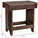 Sgabello In Legno 42x25x43h Cm - Foto miniatura 3