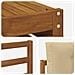 Set di divani da esterno con cuscino 7 pcs Naturale e Beige - Foto miniatura 8