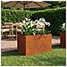 Vaso da giardino Ruggine 60 x 40 x 40 cm Acciaio Corten - Foto miniatura 2