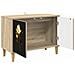 Mobile TV BREMEN 69 x 33 x 50 cm Sonoma Legno ingegnerizzato - Foto miniatura 3