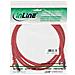cavo patch per rete dati lan cat. 5e, 2x rj45, schermatura futp, colore rosso, 1m - Foto miniatura 2