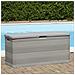 Baule da Giardino Grigio 117x45x56 cm - Foto miniatura 3