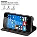 Custodia Compatibile Con Nokia Lumia 550 In Bruno Caffè - Coperchio Protettiva Con Chiusura Magnetica, Funzione Stand E Tasca Per Le Carte - Foto miniatura 2