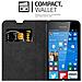 Custodia Compatibile Con Nokia Lumia 550 In Bruno Caffè - Coperchio Protettiva Con Chiusura Magnetica, Funzione Stand E Tasca Per Le Carte - Foto miniatura 3