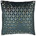 Set Di 2 Cuscini In Velluto Motivo Geometrico Blu 45 X 45 Cm Celosia - Foto miniatura 2