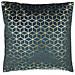 Set Di 2 Cuscini In Velluto Motivo Geometrico Blu 45 X 45 Cm Celosia - Foto miniatura 4