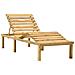 Lettino Prendisole da Giardino in Legno di Pino Impregnato - Foto miniatura 6