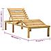 Lettino Prendisole da Giardino in Legno di Pino Impregnato - Foto miniatura 7