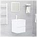 Mobile Lavabo Bianco 41x38,5x45 cm in Legno Multistrato - Foto miniatura 3