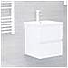 Mobile Lavabo Bianco 41x38,5x45 cm in Legno Multistrato - Foto miniatura 1
