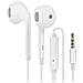 Auricolari Cablati Jack 3.5mm Tasti Di Comando Microfono Mh135 Oppo Bianchi - Foto miniatura 1