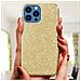 Cover Iphone 13 Pro Max Silicone Semi-rigido Con Paillette Amovibili Oro - Foto miniatura 2