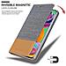 Custodia Compatibile Con Samsung Galaxy A90 5g In Grigio Chiaro Marrone - Coperchio Protettiva Con Chiusura Magnetica, Funzione Stand E Tasca Per Le Carte - Foto miniatura 7