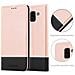 Custodia Compatibile Con Samsung Galaxy J6 2018 In Oro Rosato Nero - Coperchio Protettiva Con Chiusura Magnetica, Funzione Stand E Tasca Per Le Carte - Foto miniatura 7