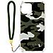 Cover Iphone 11 Con Cordino Design Camouflage Verde Guess - Foto miniatura 1