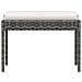 Set Divani Da Giardino 6 Pz Con Cuscini In Polyrattan Grigio - Foto miniatura 7