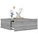Comodino Pensile Grigio Sonoma 40x30x15cm In Legno Multistrato - Foto miniatura 4