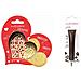 Kit Biscotti Con Cuore In Rilievo + Penna Al Cioccolato Marrone - Foto miniatura 1