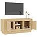 Mobile Porta Tv Rovere Sonoma 102x35x45 Cm In Legno Multistrato - Foto miniatura 5