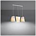 Lampadario Blum 3 Bianco Sl. 0771 - Minimalista Lampadari Bianco 128x82x28 Cm - Foto miniatura 3