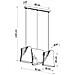 Lampadario Blum 3 Bianco Sl. 0771 - Minimalista Lampadari Bianco 128x82x28 Cm - Foto miniatura 4