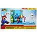 Super Mario Bros Underwater Playset Gioco Con Action Figures Da 6 Cm Idea Regalo - Foto miniatura 3