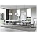Tavolo Allungabile 90x180/440 Cm Spimbo Mix Piano Bianco Frassino - Gambe Noce - Bianco Frassino /cemento - Foto miniatura 3