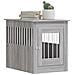 Gabbia Cani Da Arredamento Grigio Sonoma 55x80x68cm Multistrato - Foto miniatura 9