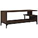 Mobile Tv Rovere Marrone 102x40x41cm Legno E Acciaio A Polvere - Foto miniatura 2