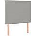 Letto A Molle Materasso E Led Grigio Chiaro 80x200 Cm Tessuto - Foto miniatura 6