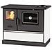 Cucina Stufa Riscaldamento A Legna Con Forno Focolare In Ghisa Con Post Combustione 7,9 Kw - Foto miniatura 1