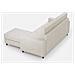 Divano Sakar 3 Posti (tre Sedute Da 60cm) + Pouf Misure Esterne L. 208 P. 155 Colore Latte - Foto miniatura 5
