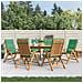 Sedie da Giardino Reclinabili con Cuscini 6 pz in Legno di Teak - Foto miniatura 10