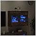 Mobile TV a Parete con Luci LED Rovere Fumo 78,5x30x60,5 cm - Foto miniatura 6