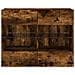 Mobile TV a Parete con Luci LED Rovere Fumo 78,5x30x60,5 cm - Foto miniatura 7