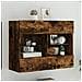 Mobile TV a Parete con Luci LED Rovere Fumo 78,5x30x60,5 cm - Foto miniatura 9
