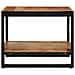 Tavolino da Salotto 70x50x38 cm Legno Massello di Acacia - Foto miniatura 8