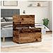 Cassapanca Legno Antico 84x42x46 Cm In Legno Ingegnerizzato - Foto miniatura 3